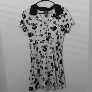 Midnight Hour Dress with Skulls